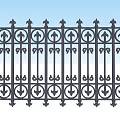 Ornate Iron Fence Designs With Decorative Patterns And Geometric Shapes