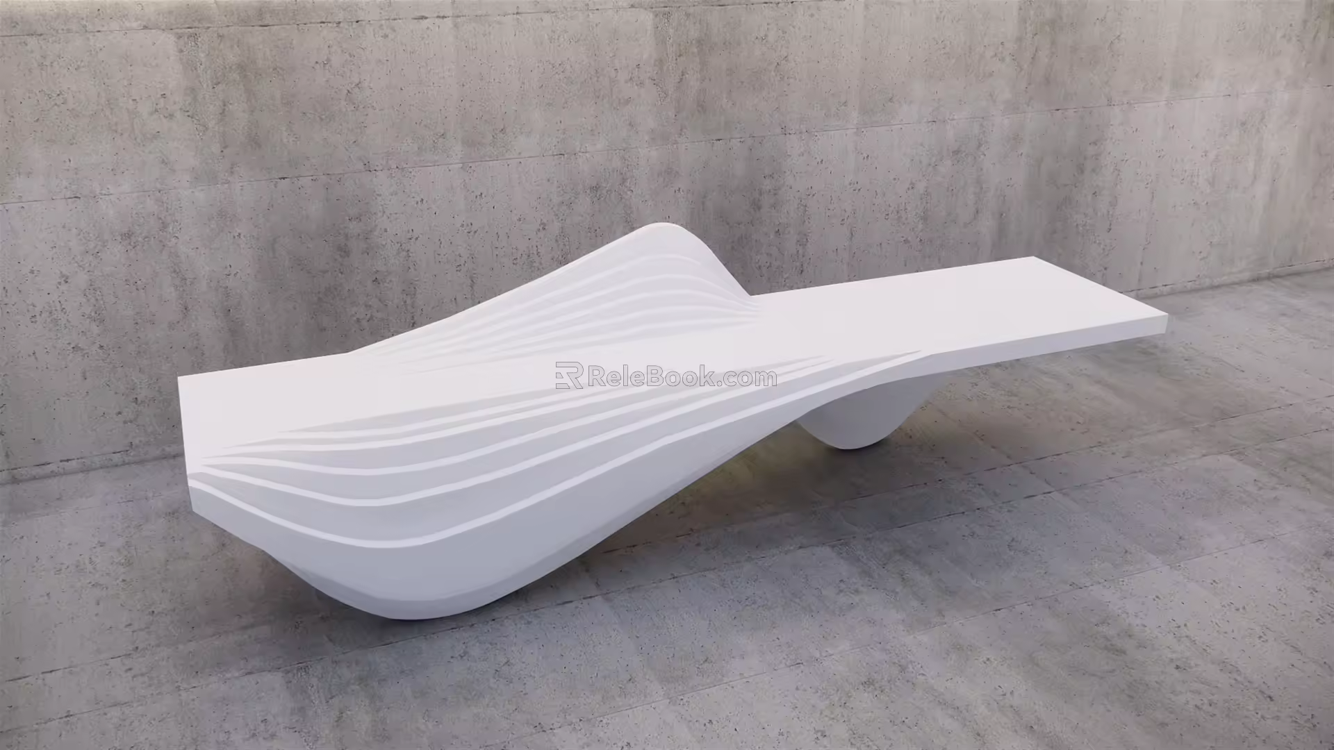 Modern Reception Desk Front Desk 3d model