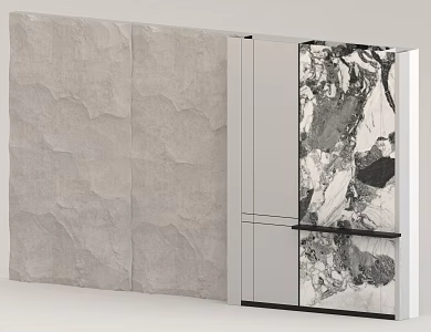 Light Luxury Rock Slab Background Wall 3d model