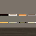 Modern Wall Lights In Various Colors With Sleek Design On Beige Wall