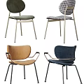 Modern Dining Chairs With Metal Legs Upholstered Seats And Ergonomic Design Styles
