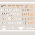 Collection Of Various Architectural Capitals With Ornate Decorative Designs And Styles