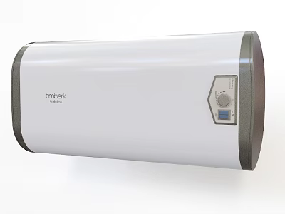 Unique Electric Water Heater With White Body And Digital Control Panel 3d model