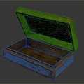 Handcrafted Open Wooden Box With Intricate Carved Patterns And Decorative Design