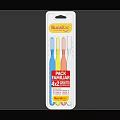 Bucalluc 3 Pack Toothbrushes 2 Plus 1 Free Offer With Different Colors In White Packaging