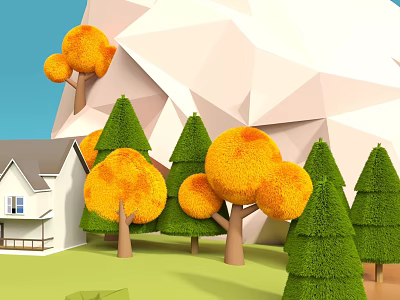 Modern Cartoon Scene Kojima Jingmei Chen 3d model Modern Cartoon Scene Kojima Jingmei Chen 3d model