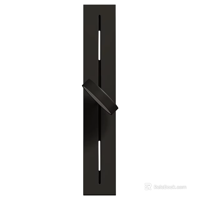 Long Strip Black Wall Light with Modern Minimalist Design for Home Interior Decoration 3d model 