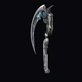 Scythe Sci-fi Scythe Death Scythe Cyberpunk Scythe Future Weapon High-tech Low Face Number Low Model Simple Model Game Movie and TV Level Super Realism 3d model