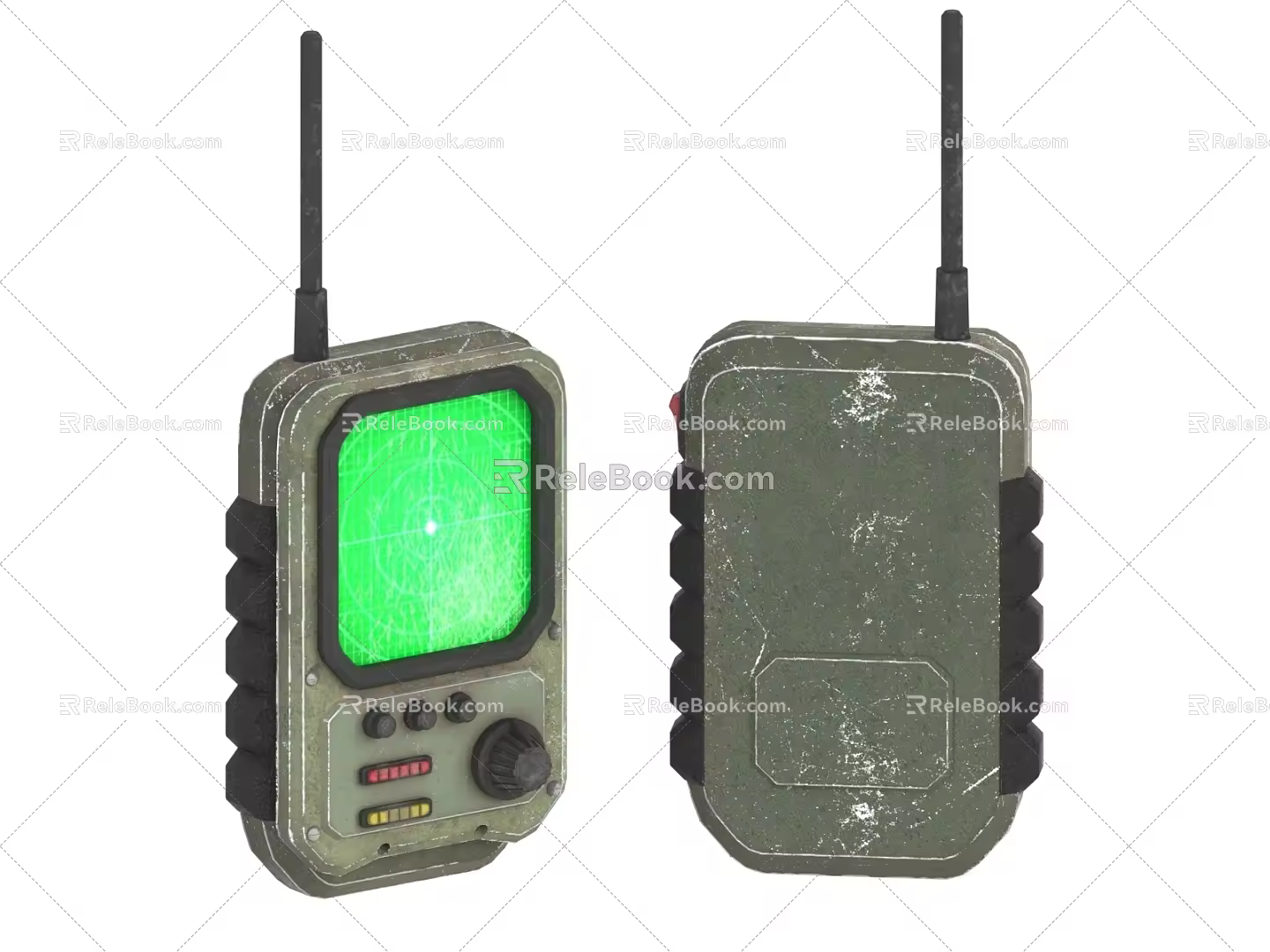 sci-fi walkie-talkie sci-fi concentric its sci-fi communicator 3d model
