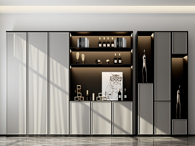 Modern Decorative Cabinet Wine Cabinet model