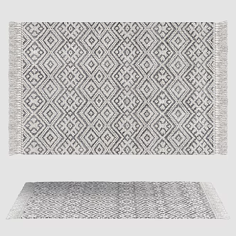 American Carpet European Carpet Style Carpet Living Room Carpet 3d model