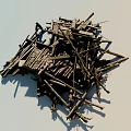 Reclaimed Wood And Stone Scrap Pieces With Natural Texture And Rustic Charm