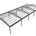 Steel Structure Framework With Industrial Metallic Support Beams And Columns