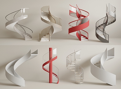 revolving staircase 3d model