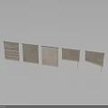 Wooden Louvered Window Blinds With Six Different Design Styles For Home Decor