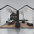 Stenders Modern Showroom Interior With Open Layout Display Shelves And Green Plant