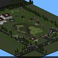 Serene Detached Villas Surrounded By Lush Trees Pond Green Area And Roads