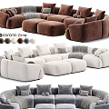 Modern Comfortable Sectional Sofa With Multiple Color Options And Cozy Cushions Design