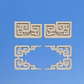 Chinese-style border 3d model