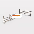 Rustic Wooden Fence Structure With Horizontal And Vertical Planks For Outdoor Use