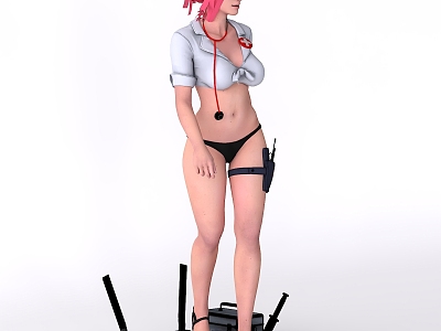 Hand Nurse Beauty 3d model