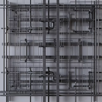 Industrial Air Duct Ceiling Air Conditioning Duct Ceiling Ventilation Fire Duct Ceiling 3d model