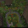 Aerial Planning of High Rise Residential Complex With Green Spaces and Landscaped Gardens