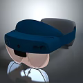 Modern Blue Wearable Smart Glasses With Transparent Lenses And Camera Electronic Device