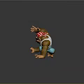 Animated Gorilla Character With Red White Polka Dot Bandana Sunglasses And Dynamic Pointing Pose