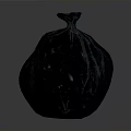 Strong Black Plastic Trash Bag For Daily Household Waste Disposal Use