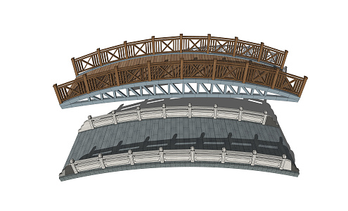 New Chinese Bridge 3d model