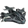 Sense of science and technology Spaceship Aviation aircraft Sense of science and technology Fighter 3d model