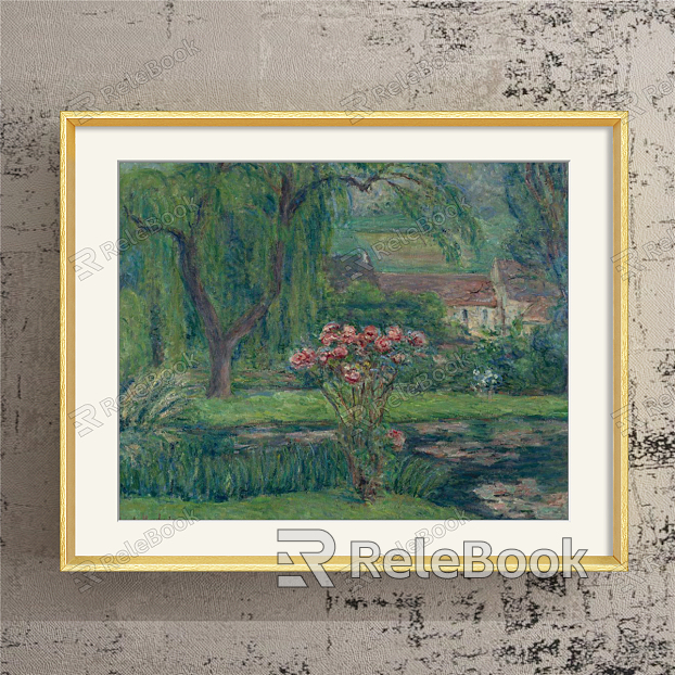 European Landscape Painting Green Living Room Landscape Painting Decorative Painting model