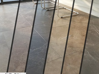 Modern Floor Tile Design With Brown And Gray Marble Texture For Interior Space 3d model
