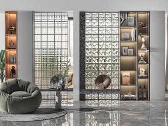 Modern Decorative Cabinet 3d model