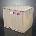 Branded Shipping Container With container.com Logo And Metal Structure For Storage And Transport Use