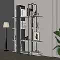 Modern Display Shelf Bookshelf Storage Rack 3d model
