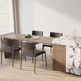 Modern table combination 3d model