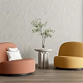 Modern Casual Sofa Combination Lazy Sofa 3d model