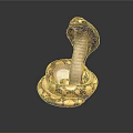 snake cobra venomous snake python reptile cold-blooded animal reptile 3d model