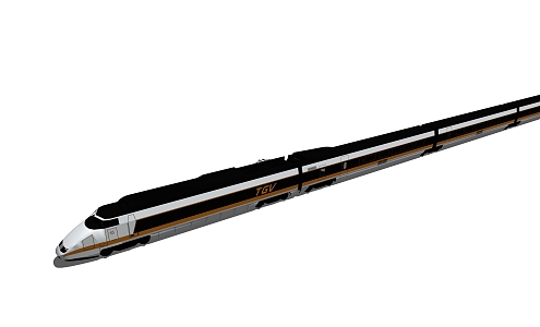 Modern Train 3d model