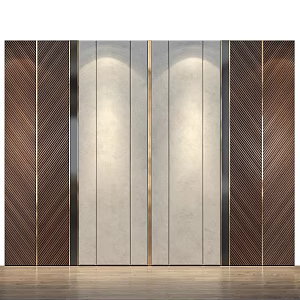 Wall panel background wall 3d model