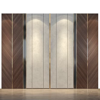 Wall panel background wall 3d model