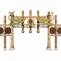 Miao Gate Miao Village Gate Miao Archway Ethnic Customs Gate 3d model