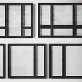 Modern window combination 3d model