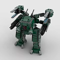 LEGO Toy Blocks Gundam Robot Fighting Robot Reloading Robot 3d model