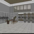 Traditional Tea House Interior Design With Wooden Ceiling Lattice Screens And Hanging Lanterns