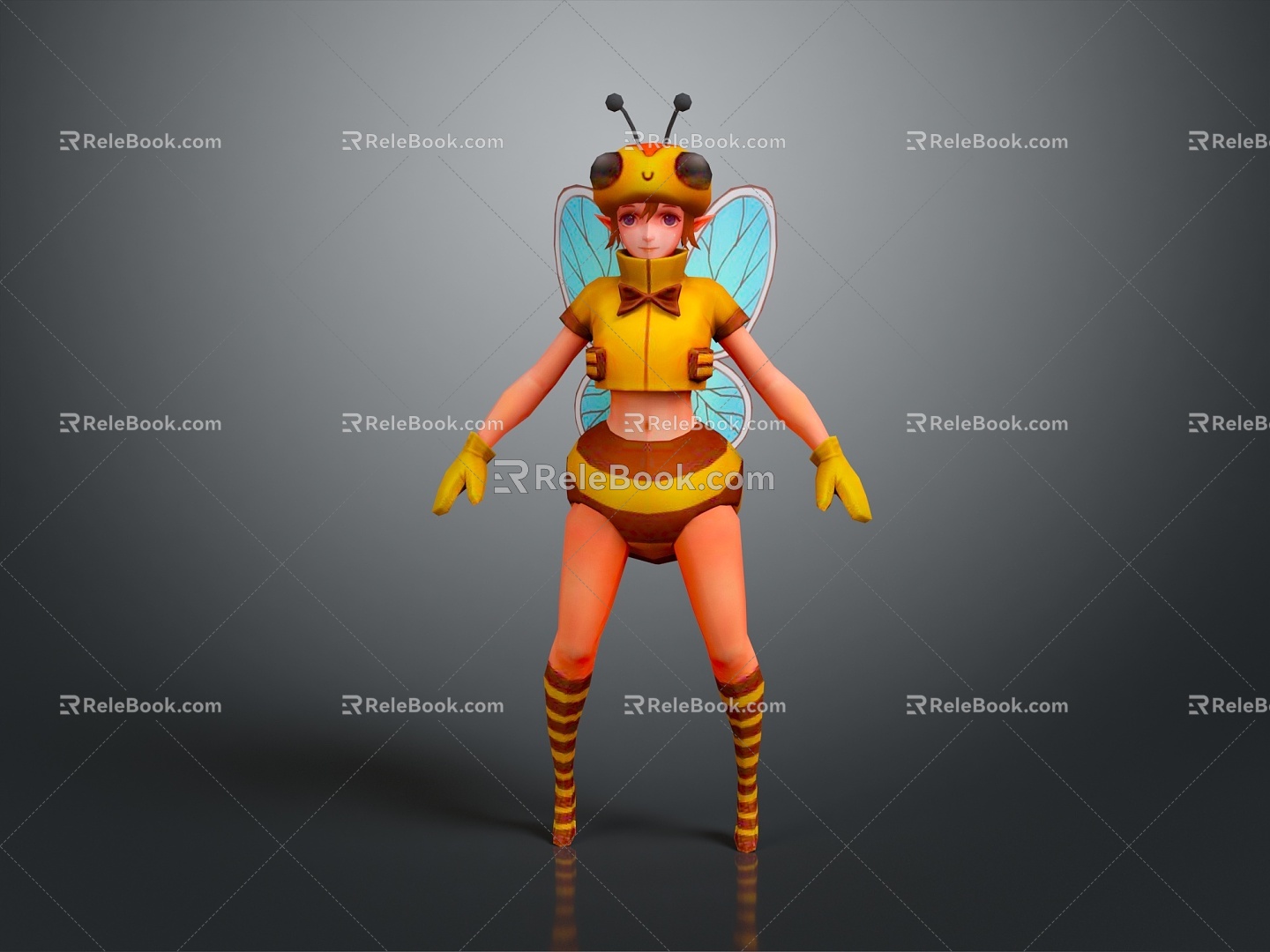 bee bee bee peak wasp insect animal game animal 3d model