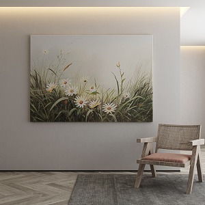 Quiet Plant Painting Decorative Painting 3d model