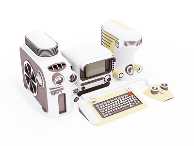 Modern Computer Desktop Computer 3d model